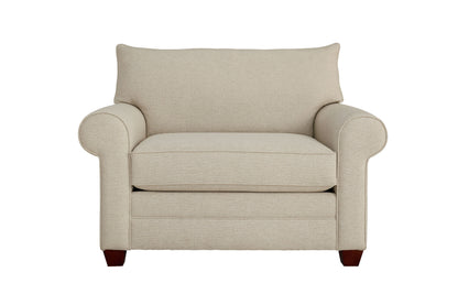 Alexander Roll Arm Chair and a Half- Straw - Chapin Furniture