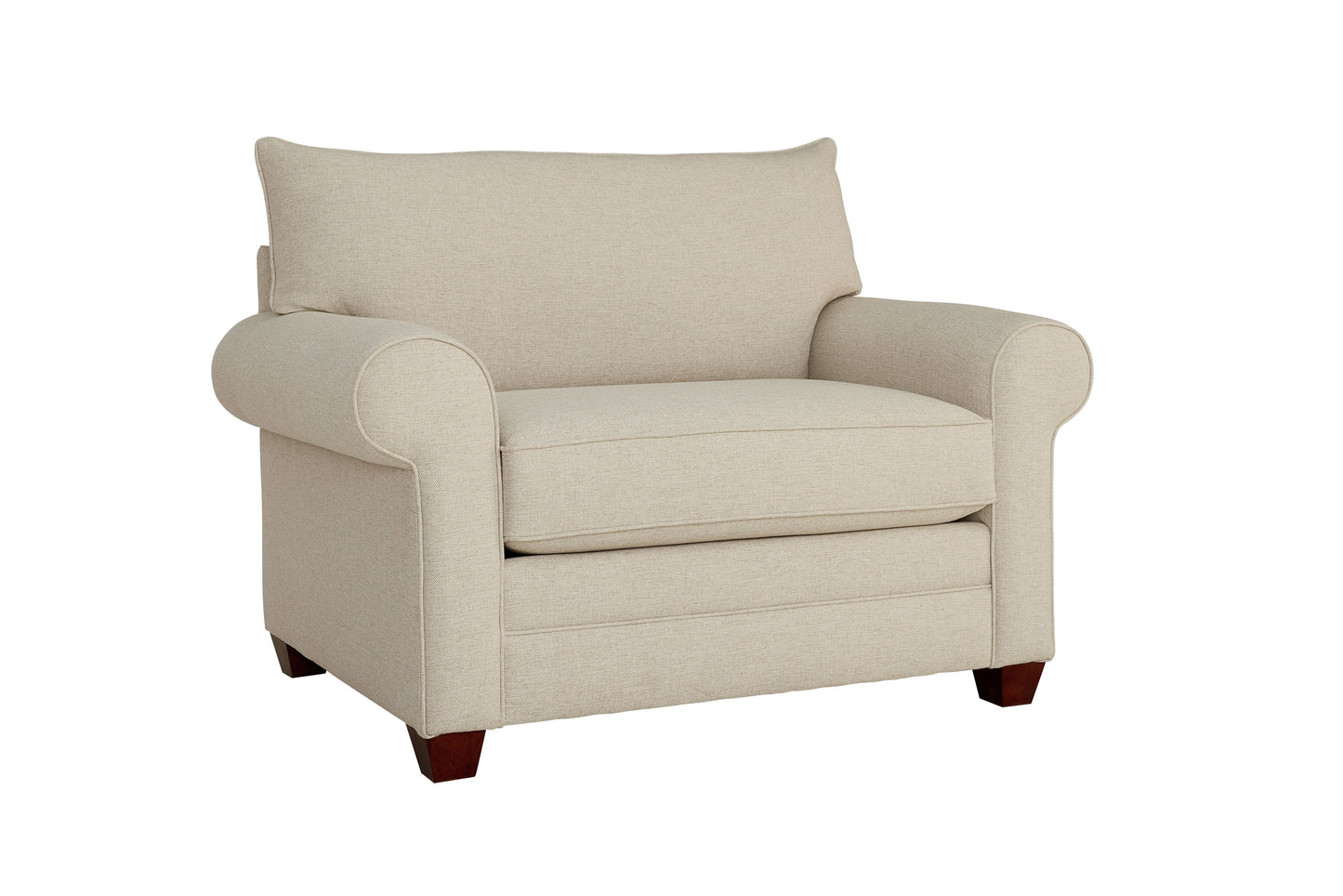 Alexander Roll Arm Chair and a Half- Straw - Chapin Furniture