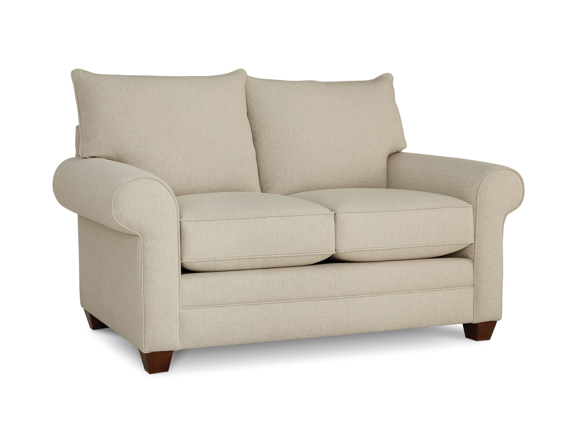 Alexander Roll Arm Loveseat -Straw - Chapin Furniture