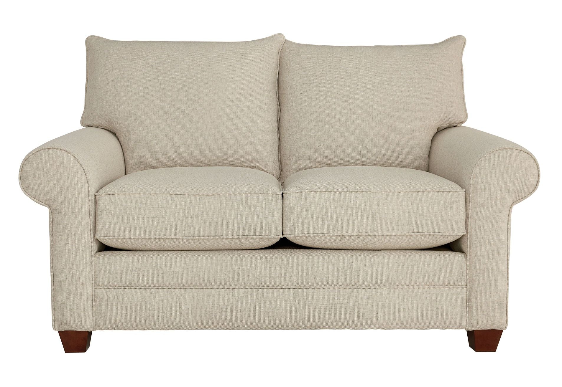 Alexander Roll Arm Loveseat -Straw - Chapin Furniture