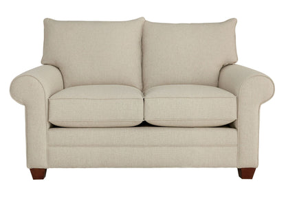 Alexander Roll Arm Loveseat -Straw - Chapin Furniture
