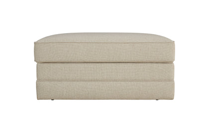 Alexander Storage Ottoman -Straw - Chapin Furniture