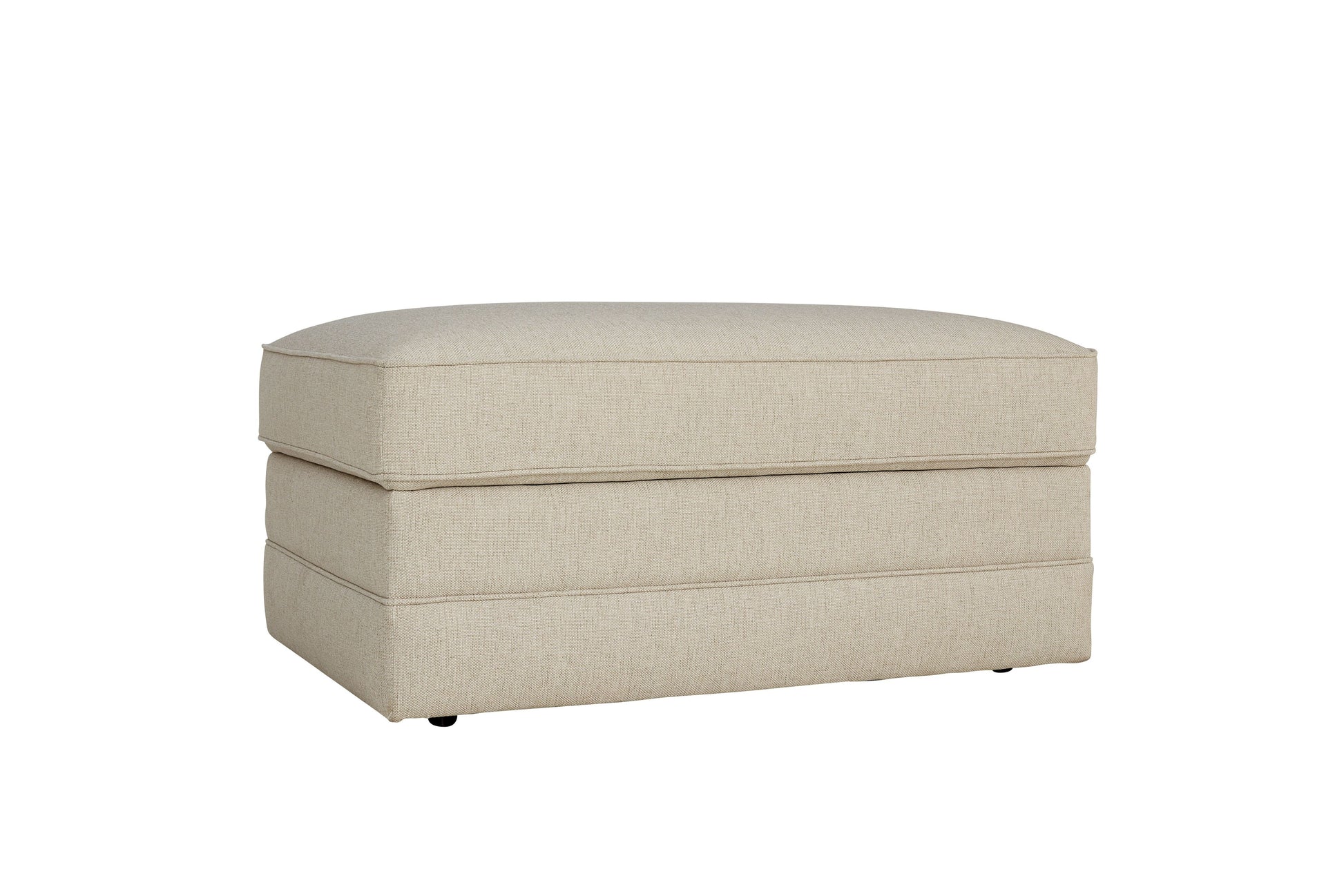 Alexander Storage Ottoman -Straw - Chapin Furniture