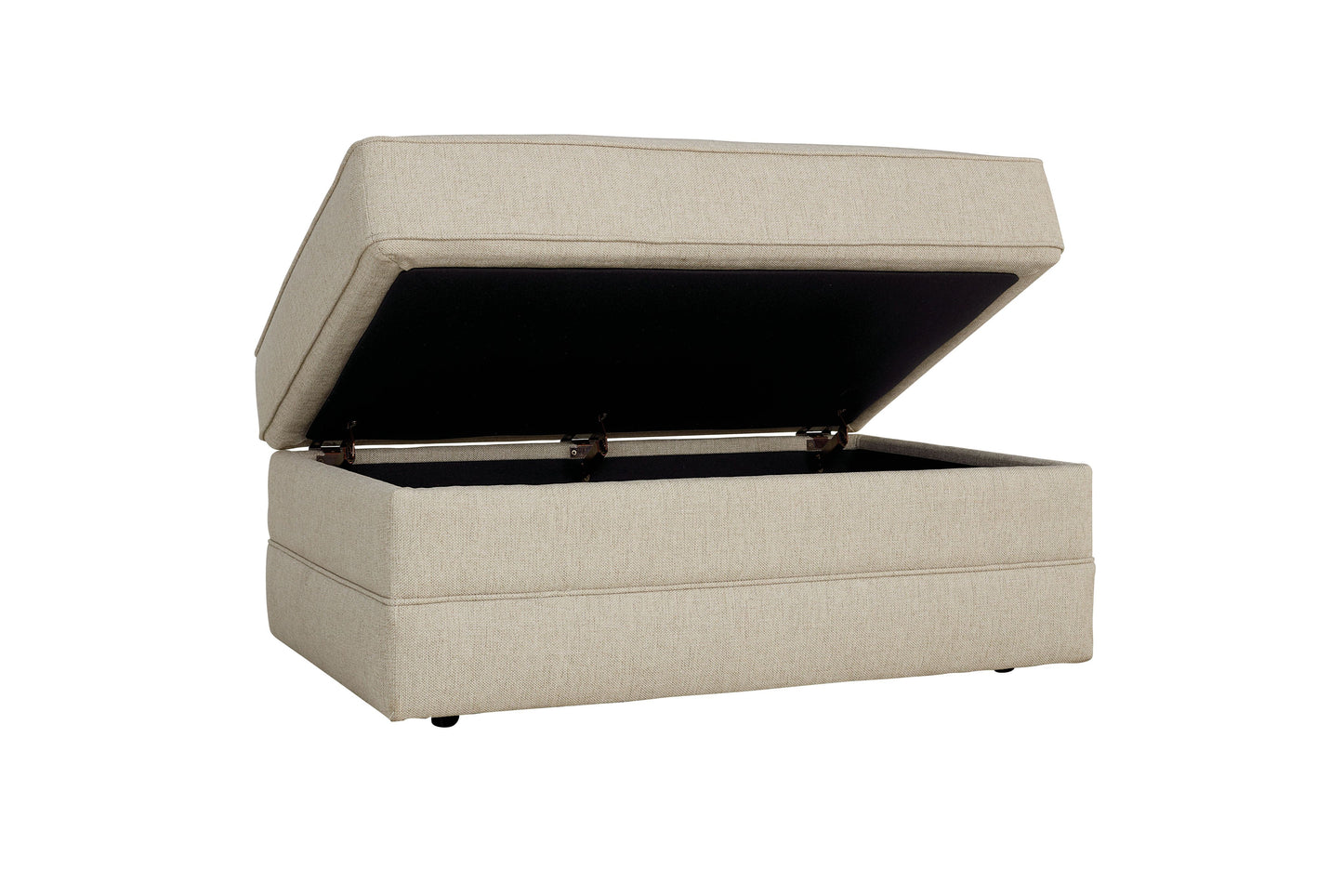 Alexander Storage Ottoman -Straw - Chapin Furniture