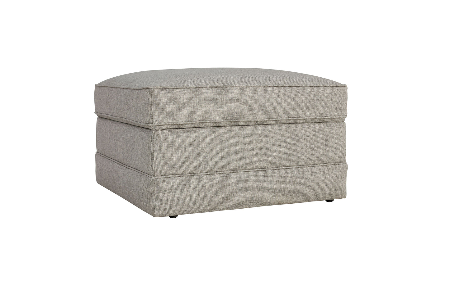 Alexander Storage Ottoman -Fog - Chapin Furniture