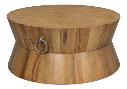 Round Tower Coffee Table- Driftwood - Chapin Furniture