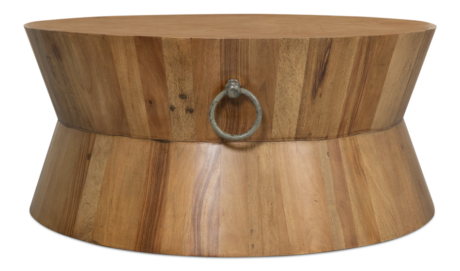 Round Tower Coffee Table- Driftwood - Chapin Furniture