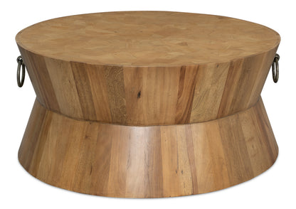 Round Tower Coffee Table- Driftwood - Chapin Furniture