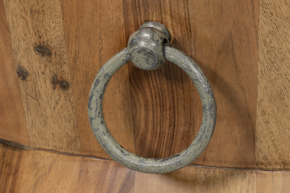 Round Tower Coffee Table- Driftwood - Chapin Furniture