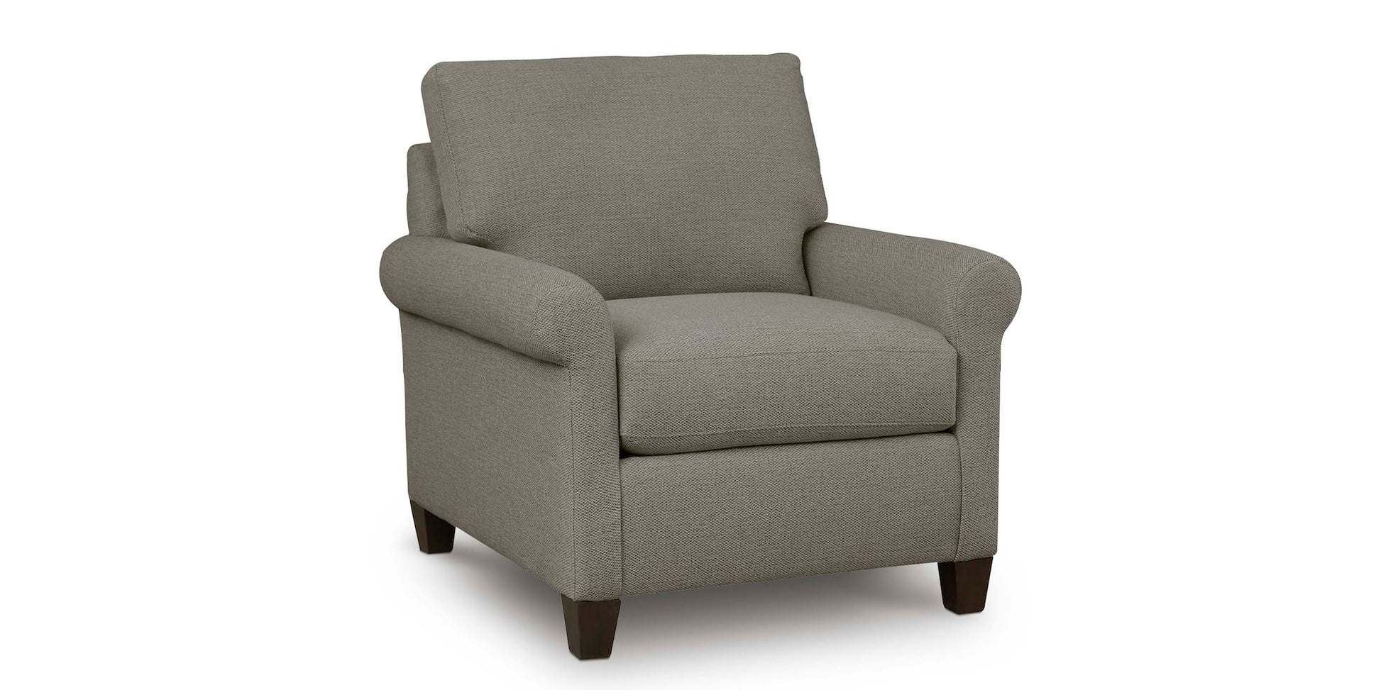 Spencer Roll Arm Chair- Dove - Chapin Furniture