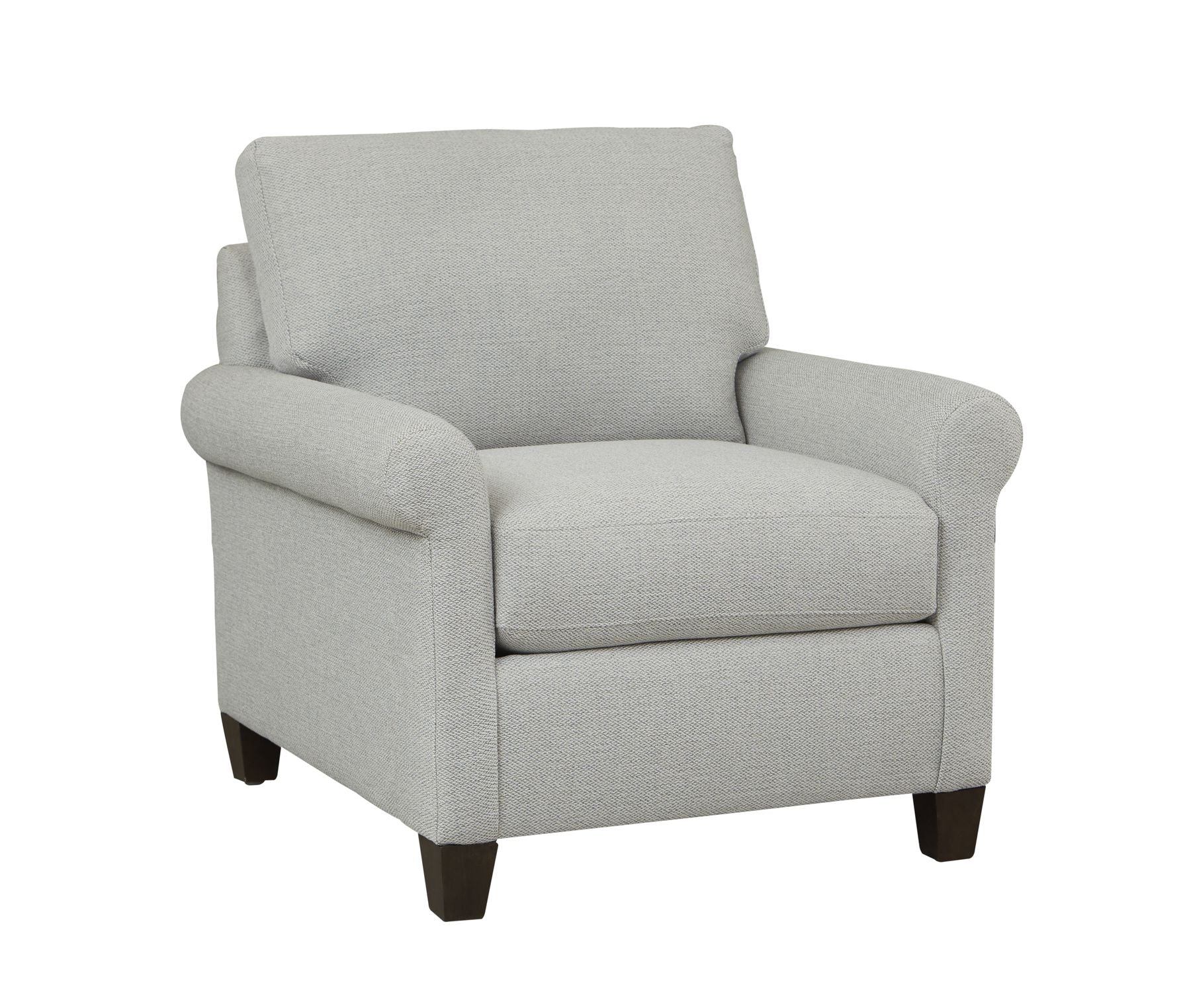 Spencer Roll Arm Chair- Seamist - Chapin Furniture