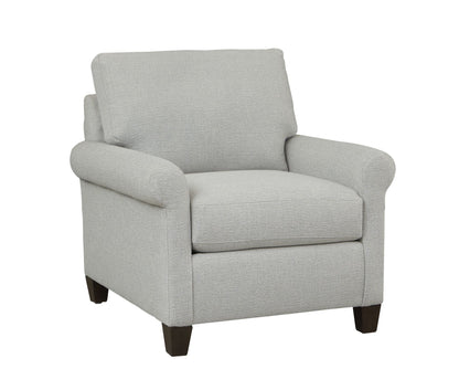 Spencer Roll Arm Chair- Seamist - Chapin Furniture