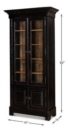Bookcase In Ebony Finish - Chapin Furniture