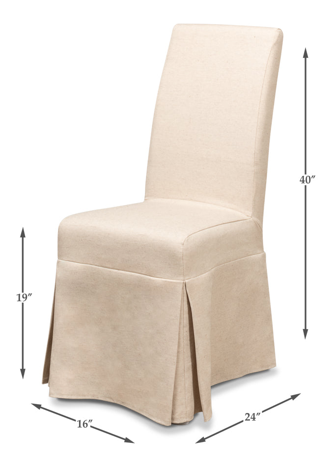 Sarreid Ltd. Draped Side Chair - Thumbnail 5