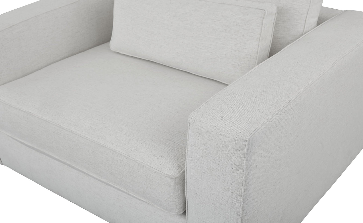 Moby Track Arm Chair and a Half- Stone - Chapin Furniture