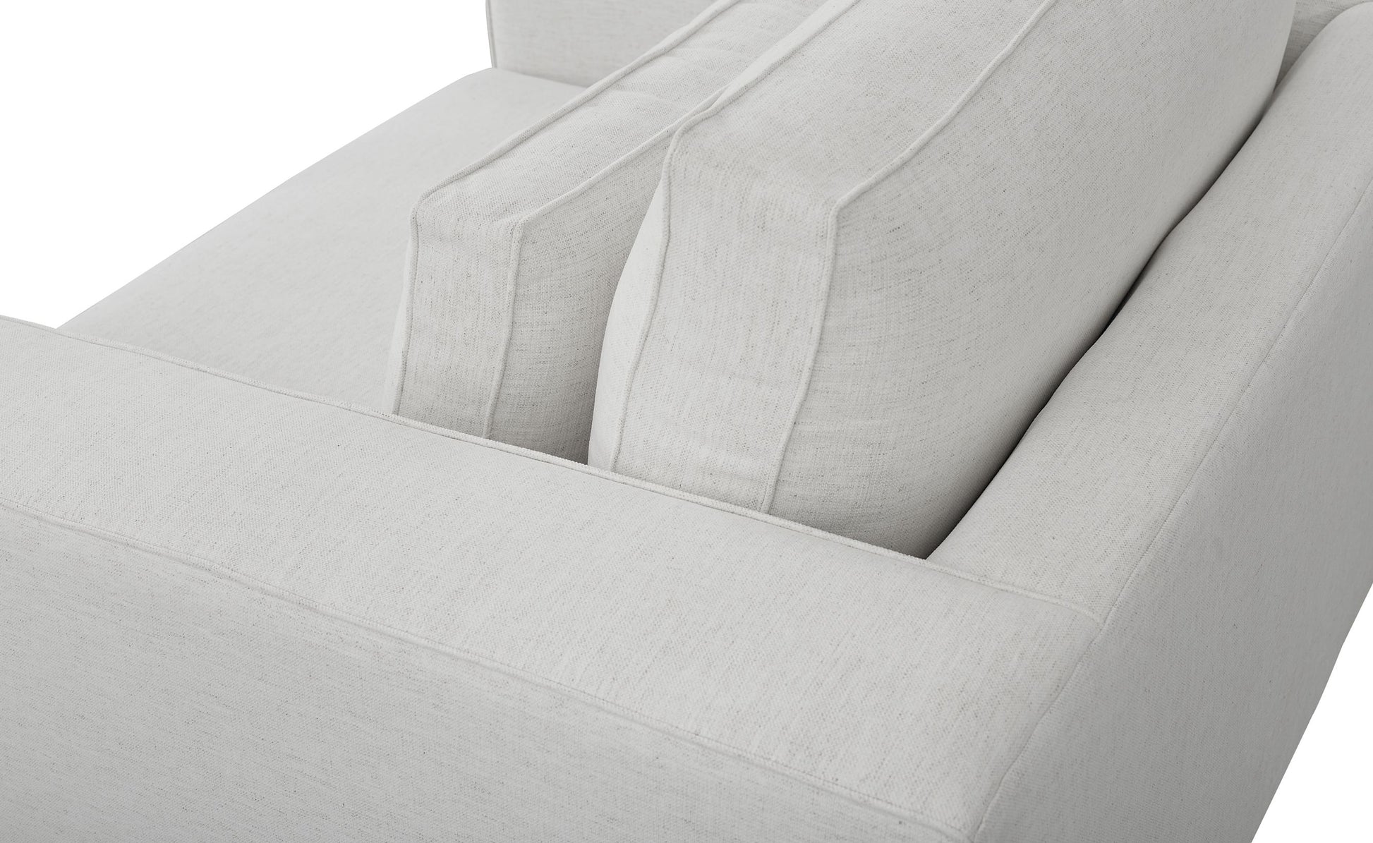 Moby Track Arm Chair and a Half- Stone - Chapin Furniture