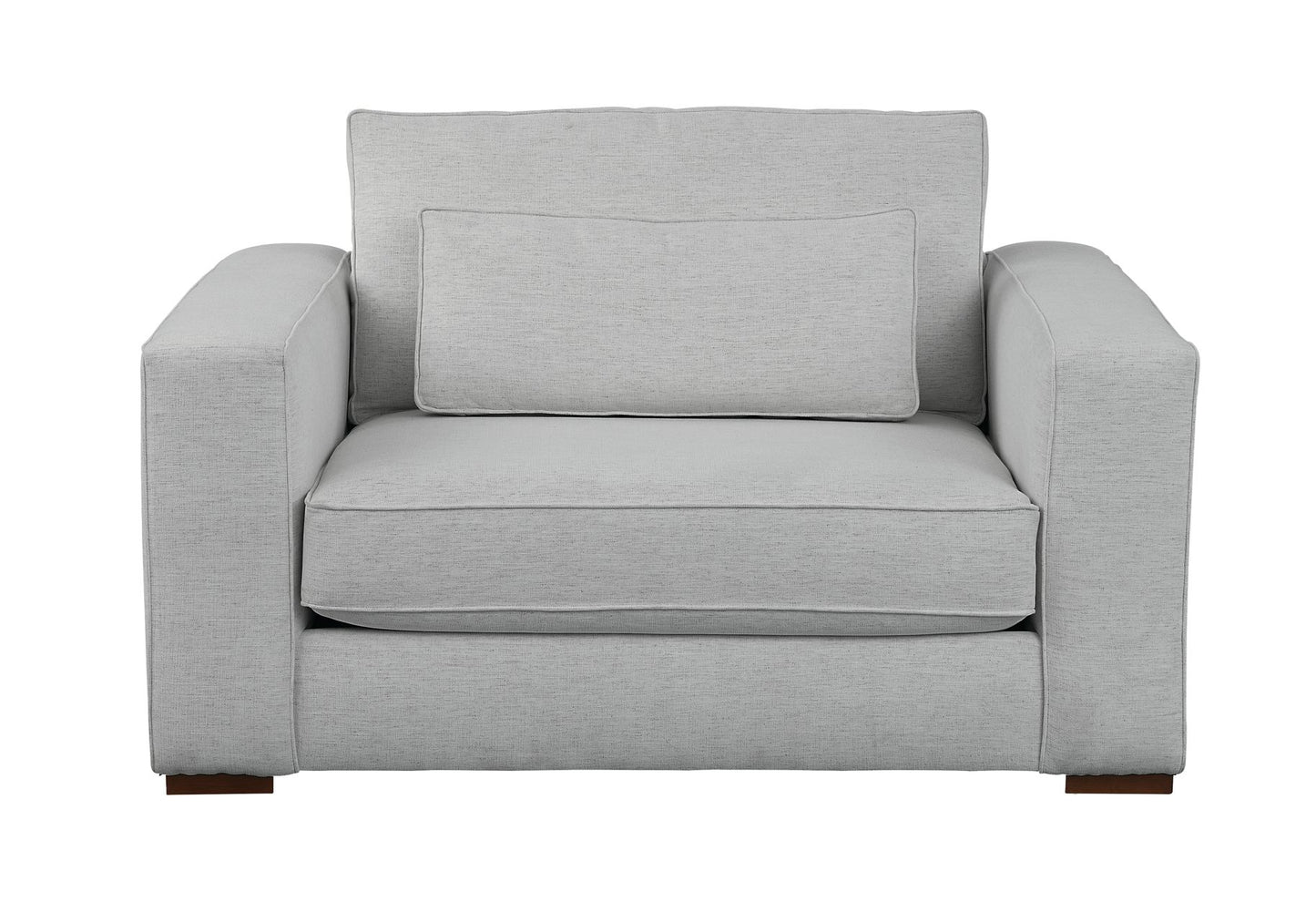 Moby Track Arm Chair and a Half- Stone - Chapin Furniture