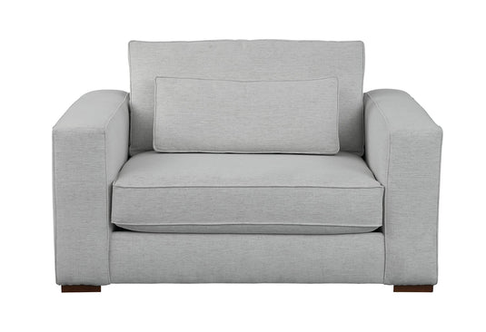 Moby Track Arm Chair and a Half- Stone - Chapin Furniture