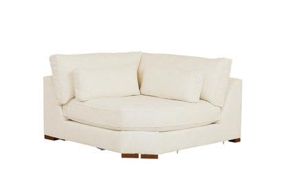 Moby Track Arm L-Shaped Sectional- Oyster - Chapin Furniture