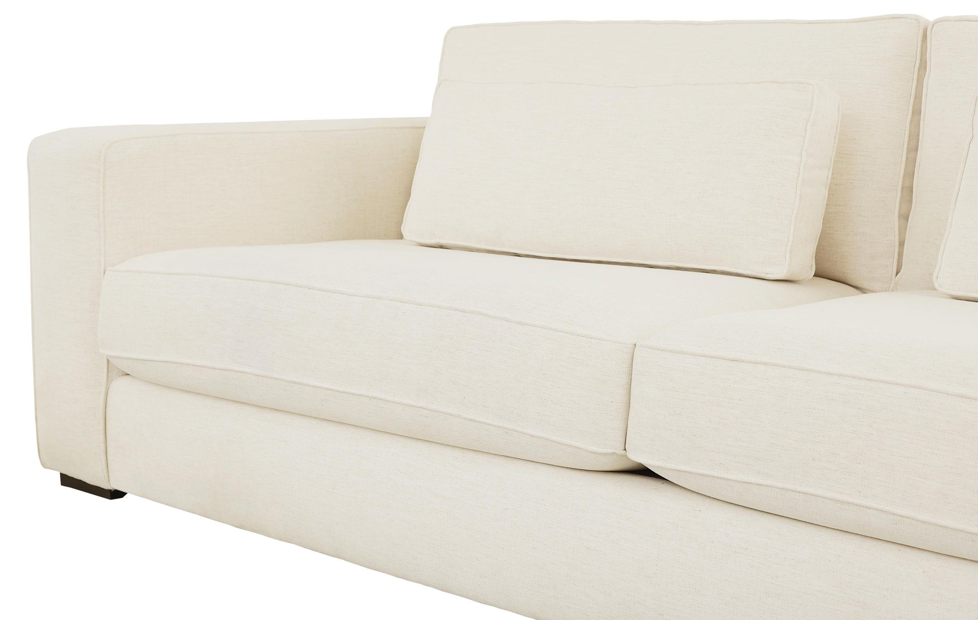 Moby Track Arm 4 Piece L-Shaped Corner Sectional- Oyster - Chapin Furniture