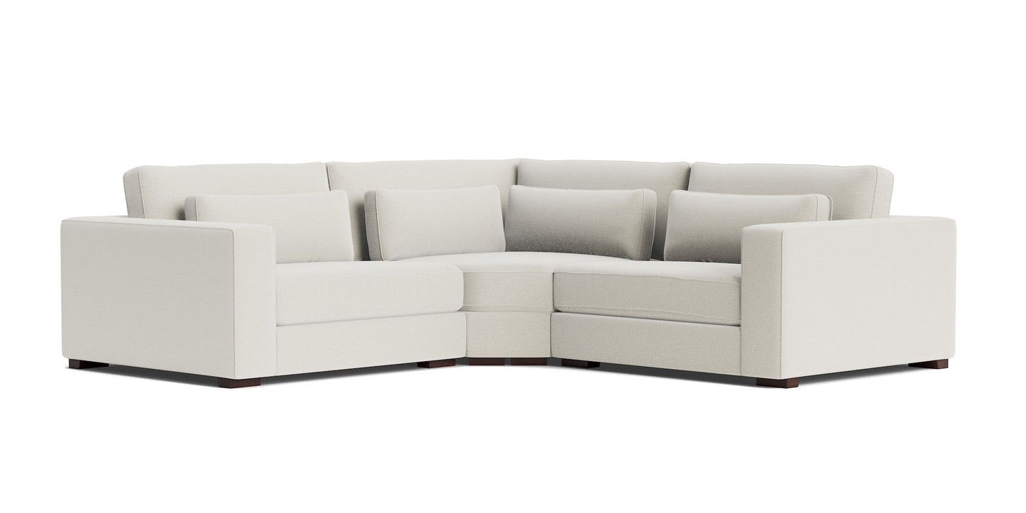 Moby Track Arm L-Shaped Sectional- Oyster - Chapin Furniture