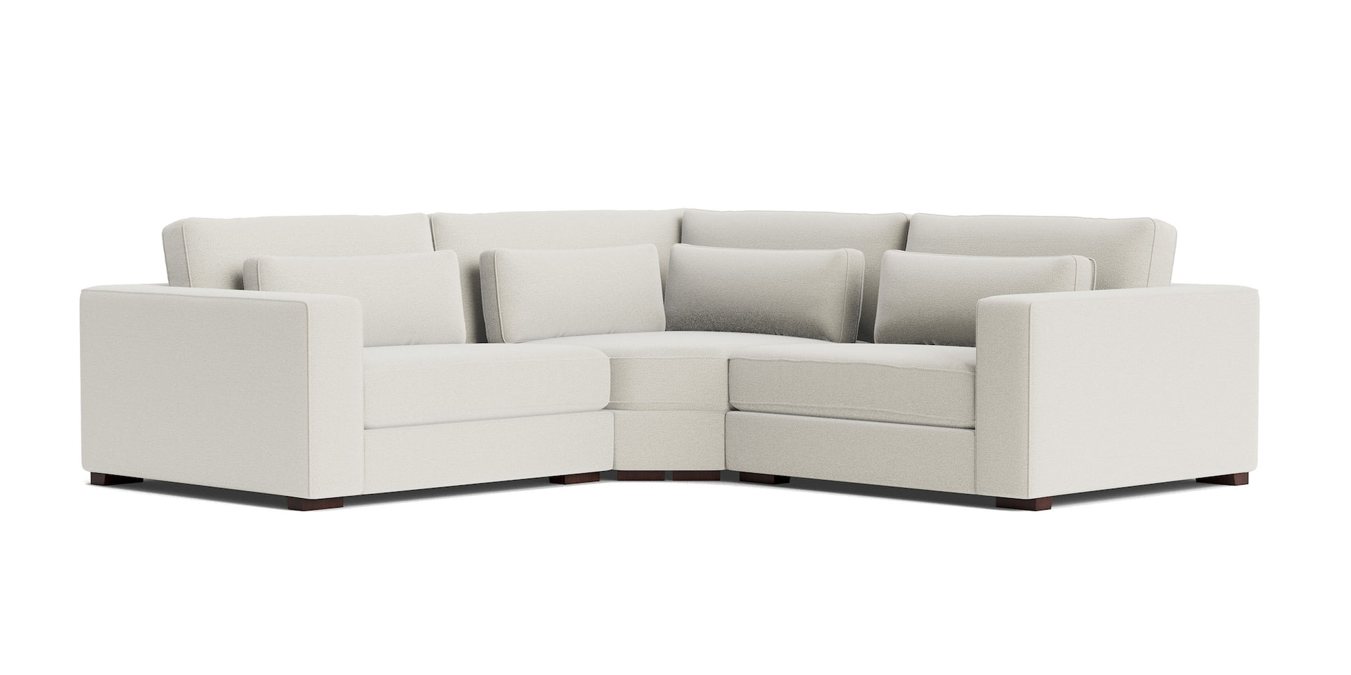 Moby Track Arm L-Shaped Sectional- Oyster - Chapin Furniture