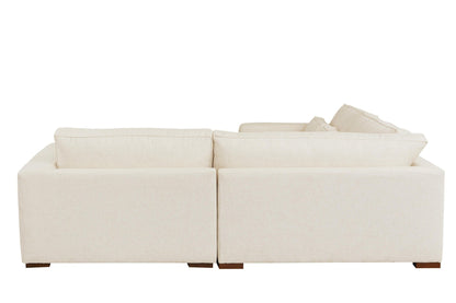 Moby Track Arm 4 Piece L-Shaped Corner Sectional- Oyster - Chapin Furniture