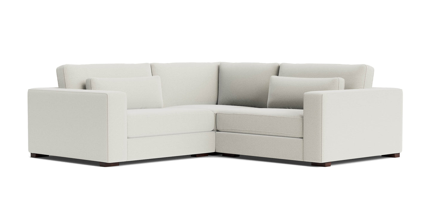 Moby Track Arm 3 Piece L-Shaped Corner Sectional- Oyster - Chapin Furniture