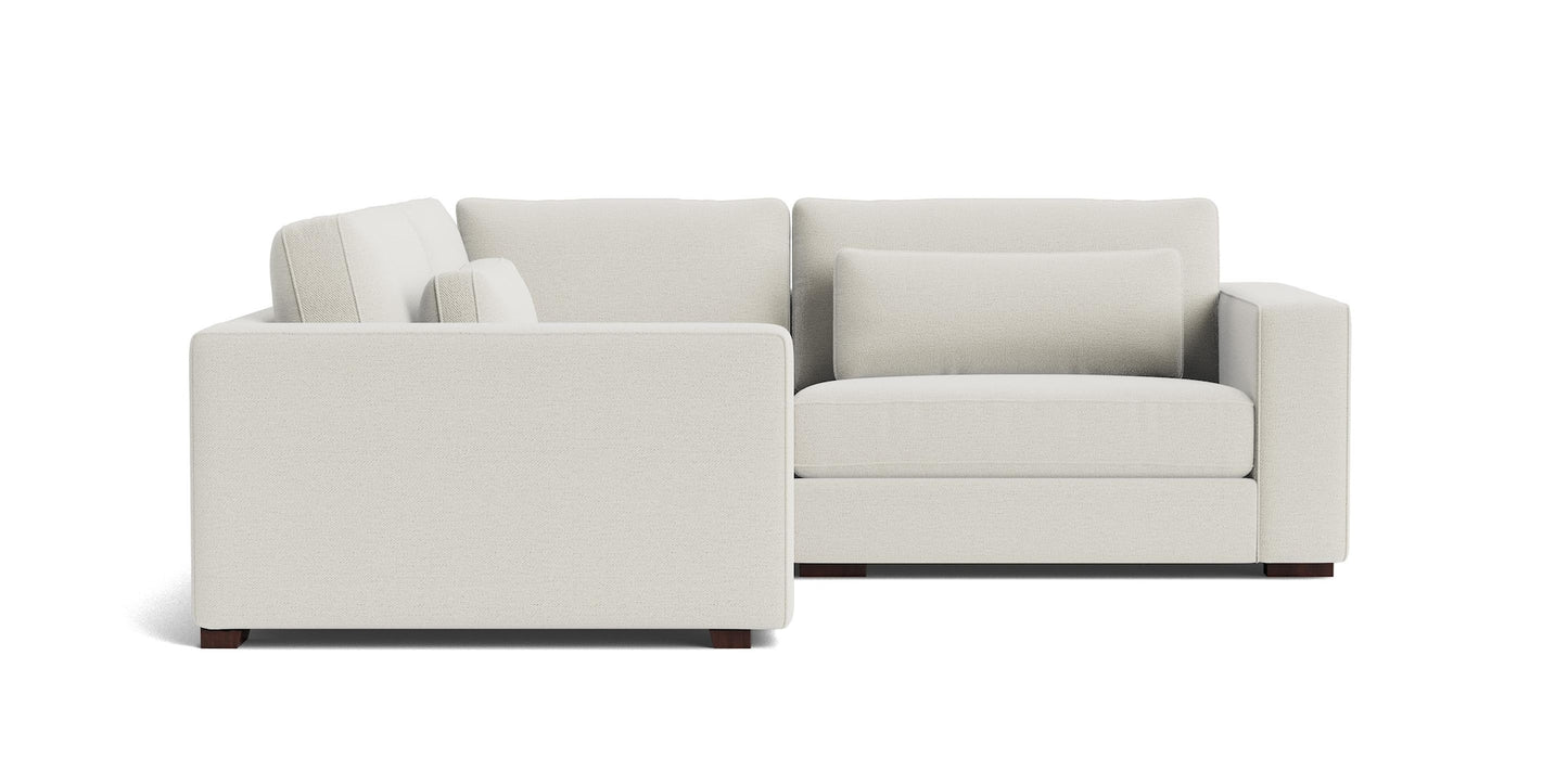Moby Track Arm 3 Piece L-Shaped Corner Sectional- Oyster - Chapin Furniture