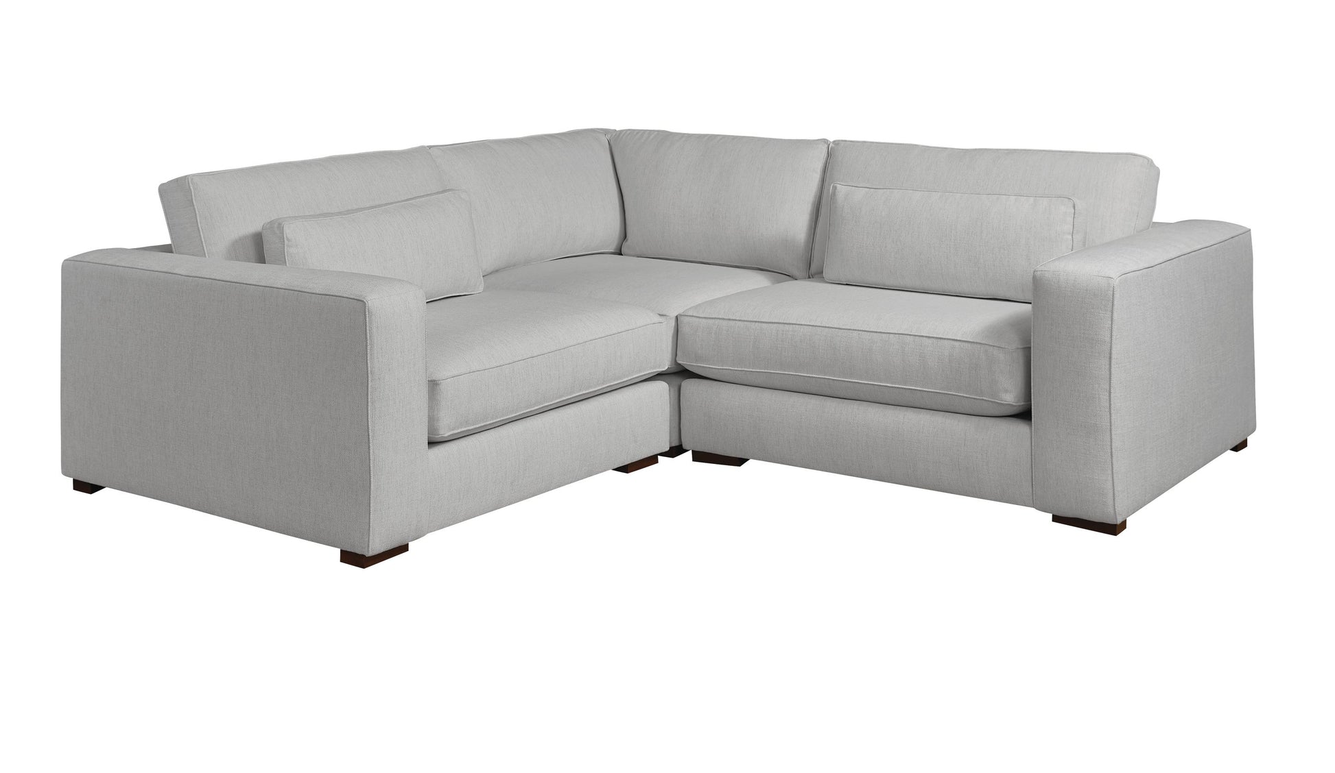 Moby Track Arm 3 Piece L-Shaped Corner Sectional- Stone - Chapin Furniture