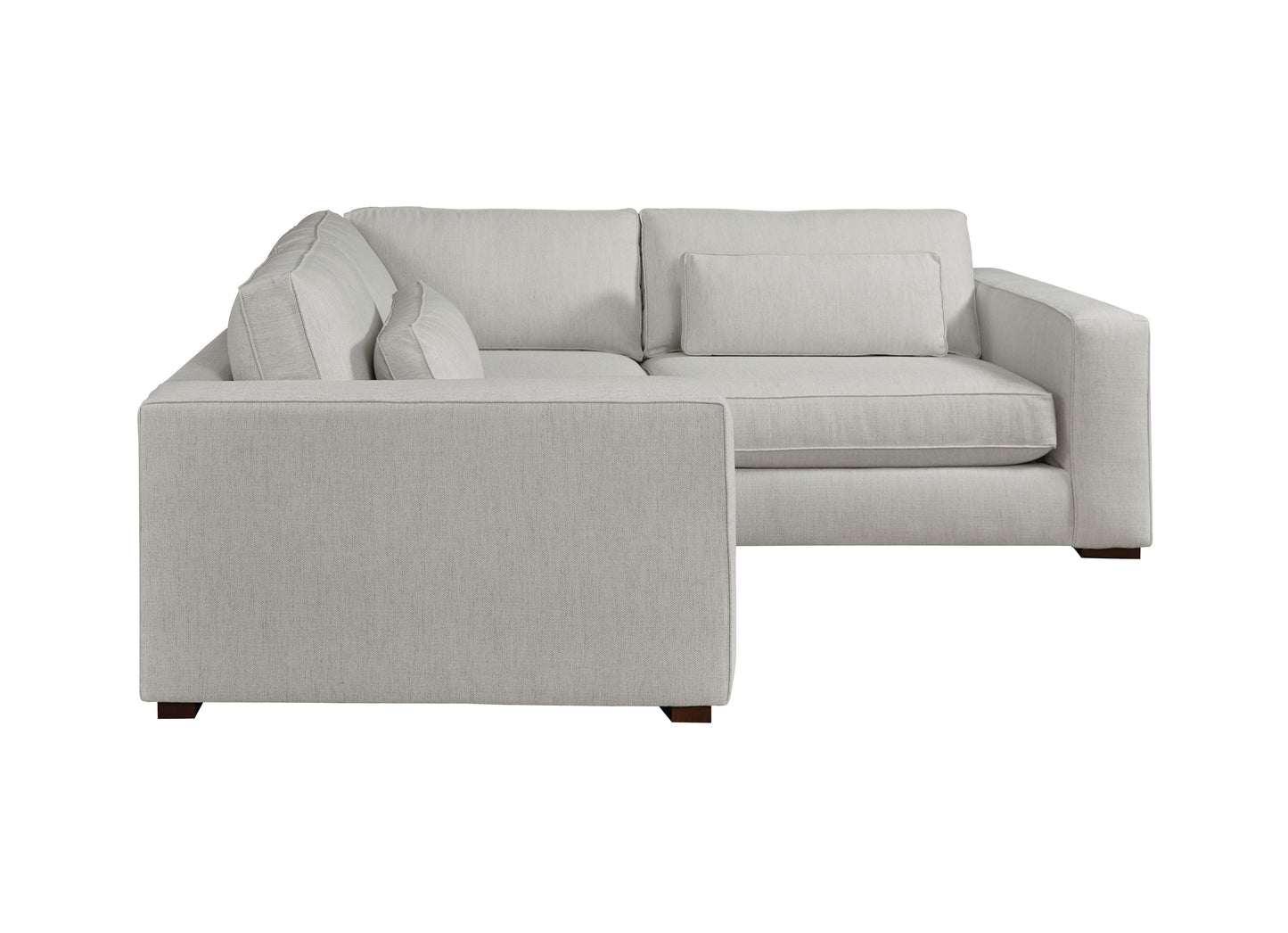 Moby Track Arm 4 Piece L-Shaped Corner Sectional- Stone - Chapin Furniture