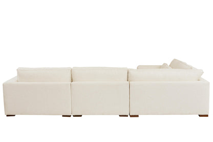 Moby Track Arm 5 Piece L-Shaped Corner Sectional- Oyster - Chapin Furniture