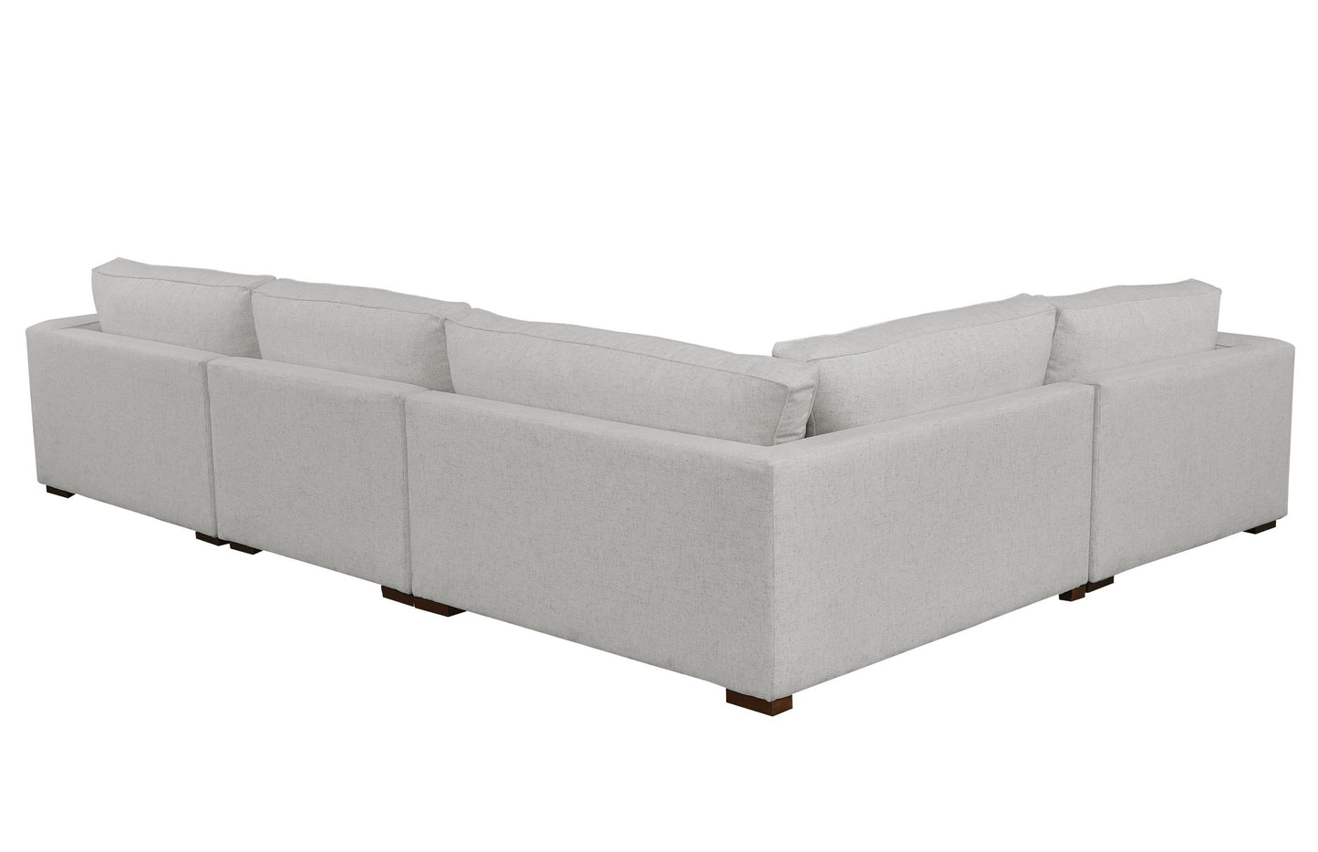 Moby Track Arm 5 Piece L-Shaped Corner Sectional- Stone - Chapin Furniture