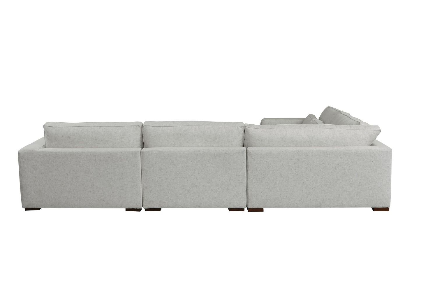 Moby Track Arm 5 Piece L-Shaped Corner Sectional- Stone - Chapin Furniture