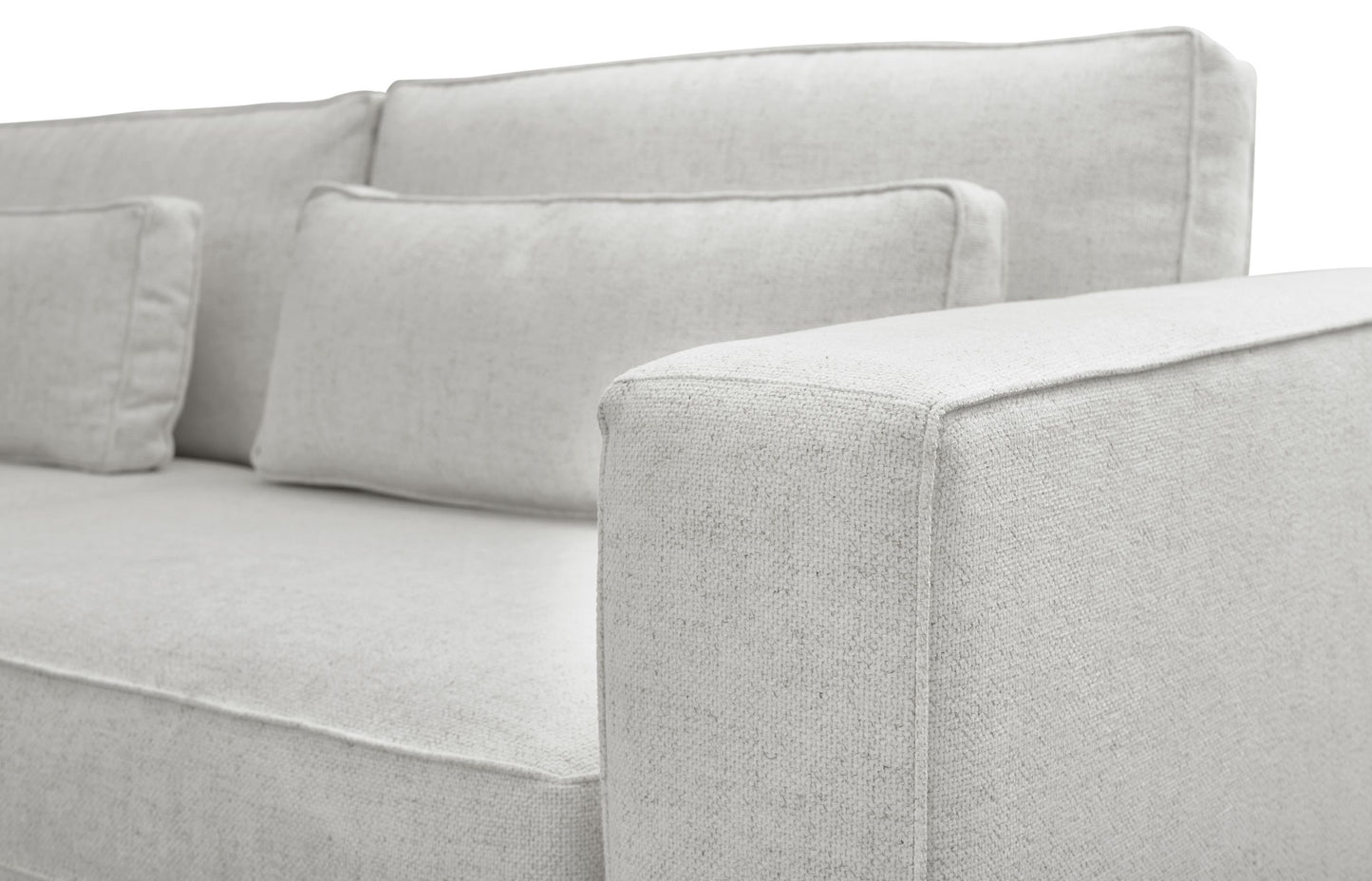 Moby Track Arm 5 Piece L-Shaped Corner Sectional- Stone - Chapin Furniture