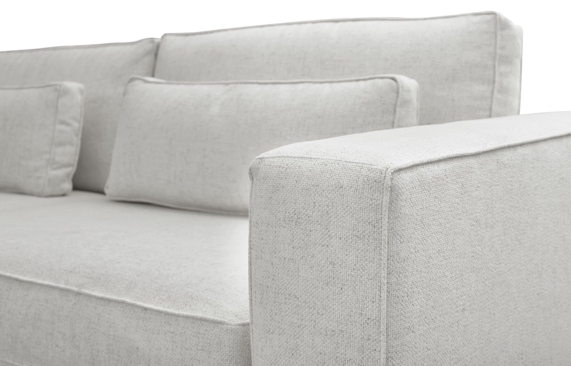 Moby Track Arm 5 Piece L-Shaped Corner Sectional- Stone - Chapin Furniture