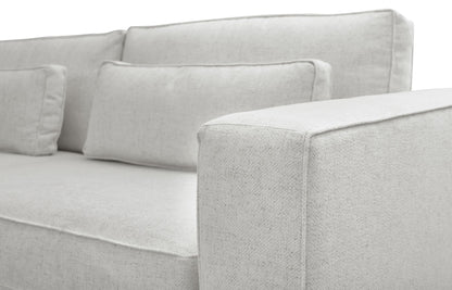 Moby Track Arm 5 Piece L-Shaped Corner Sectional- Stone - Chapin Furniture