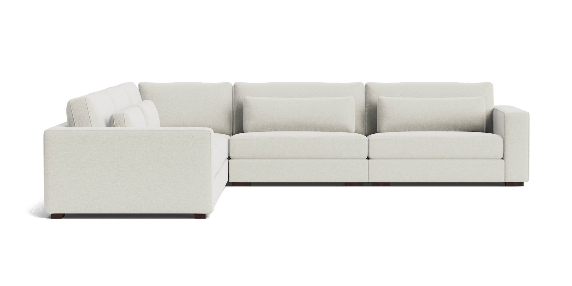 Moby Track Arm 5 Piece L-Shaped Corner Sectional- Oyster - Chapin Furniture