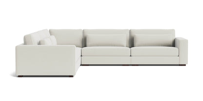 Moby Track Arm 5 Piece L-Shaped Corner Sectional- Oyster - Chapin Furniture