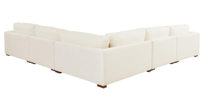 Moby Track Arm 5 Piece L-Shaped Corner Sectional- Oyster - Chapin Furniture