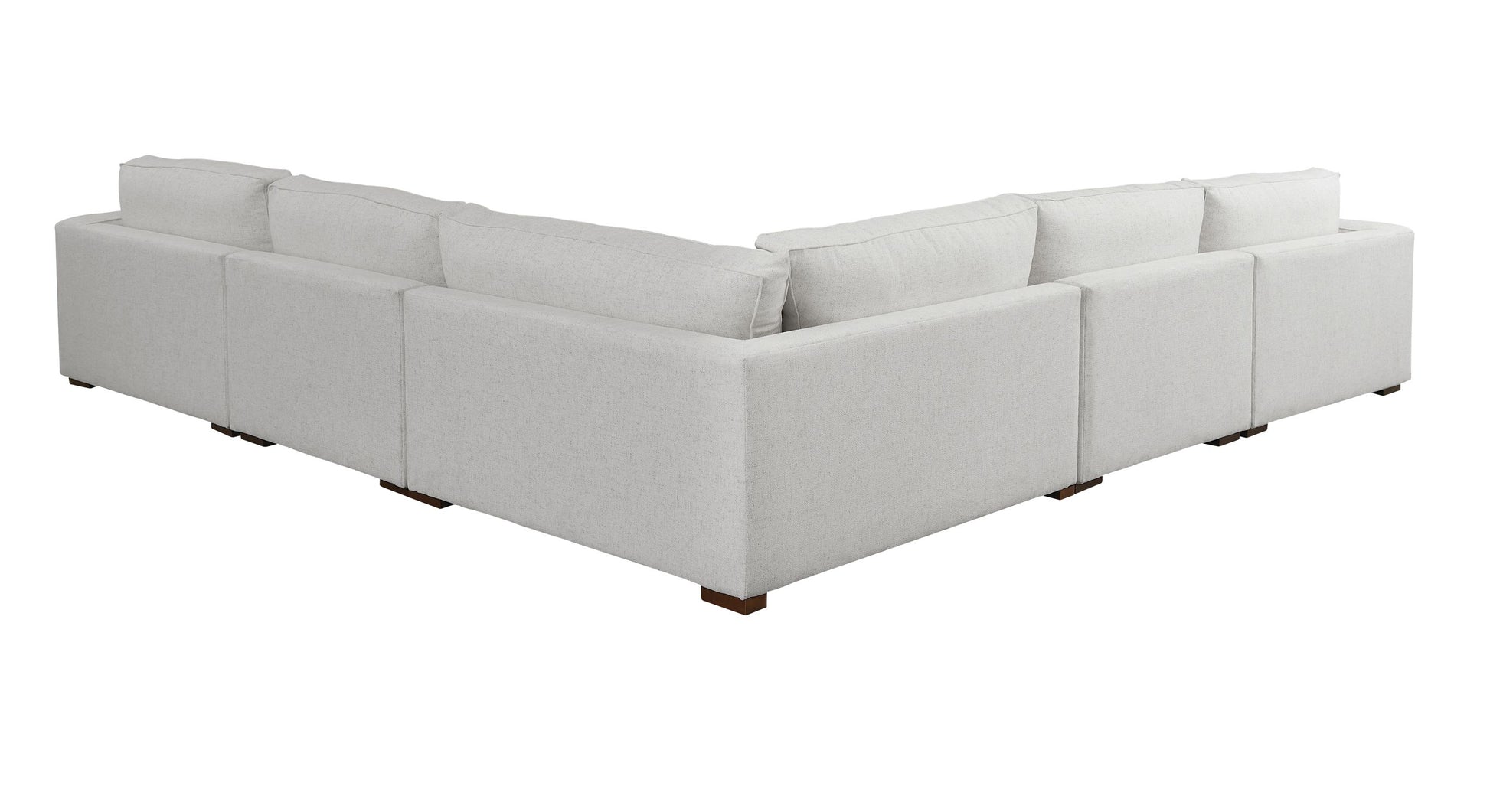 Moby Track Arm 5 Piece L-Shaped Corner Sectional- Stone - Chapin Furniture
