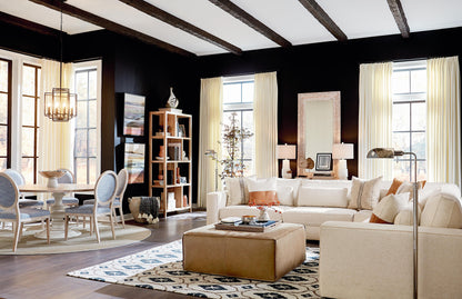 Moby Track Arm 5 Piece L-Shaped Corner Sectional- Oyster - Chapin Furniture