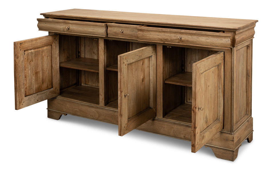 Cafe Au Lait Buffet- Driftwood Finish - Chapin Furniture