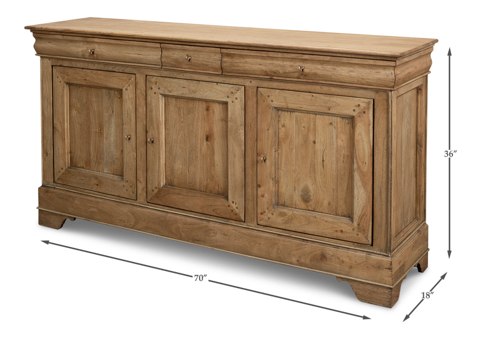 Cafe Au Lait Buffet- Driftwood Finish - Chapin Furniture