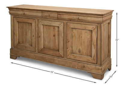 Cafe Au Lait Buffet- Driftwood Finish - Chapin Furniture
