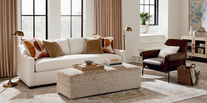 Bassett Oliver 86" Sofa- Mocha - Chapin Furniture