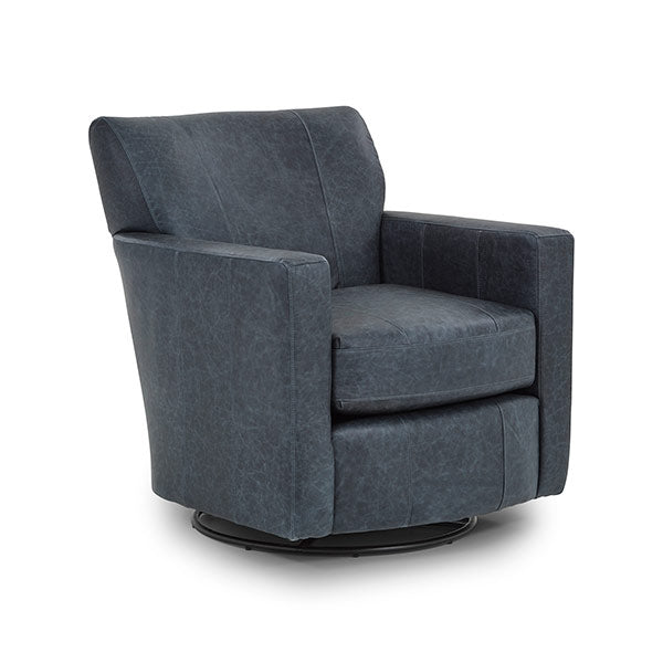 Caroly Swivel Glide Barrel Chair- Custom - Chapin Furniture