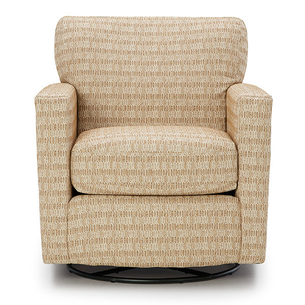 Caroly Swivel Glide Barrel Chair- Custom - Chapin Furniture