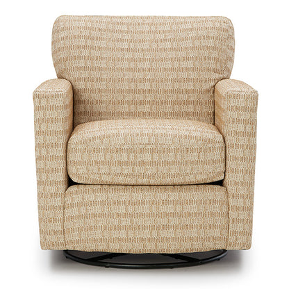 Caroly Swivel Glide Barrel Chair- Custom - Chapin Furniture
