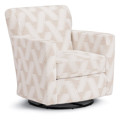 Caroly Swivel Glide Barrel Chair- Custom - Chapin Furniture